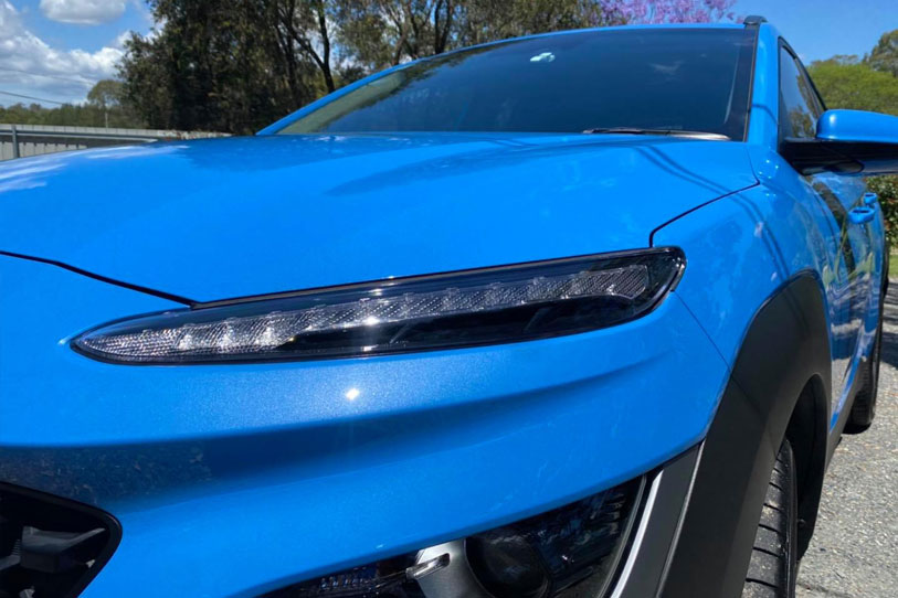 Fireball Ceramic Paint Protection and Rayno S9 Tint 4 new hyundai kona